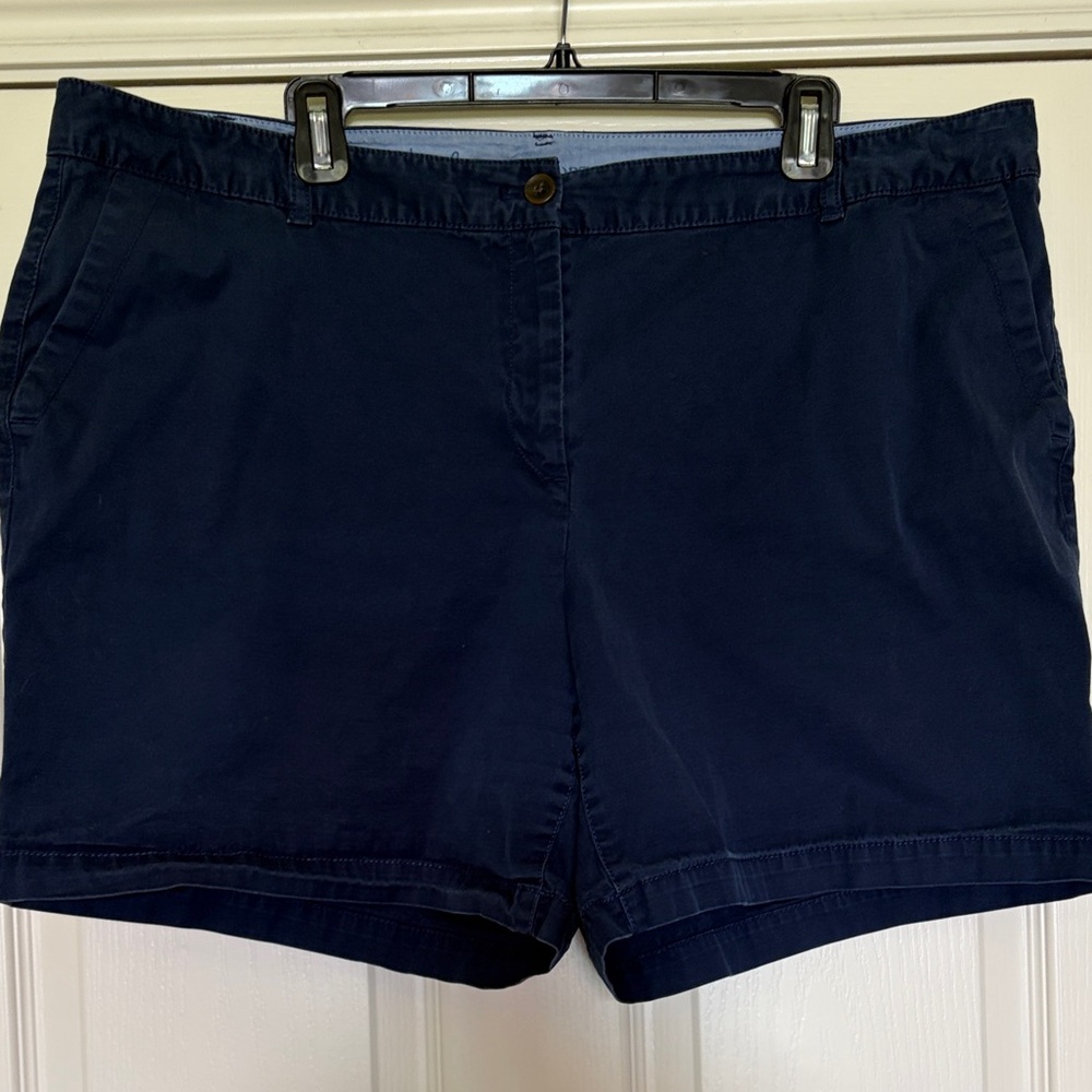 Talbots Navy blue the weekend weekender chino  Shorts 18w